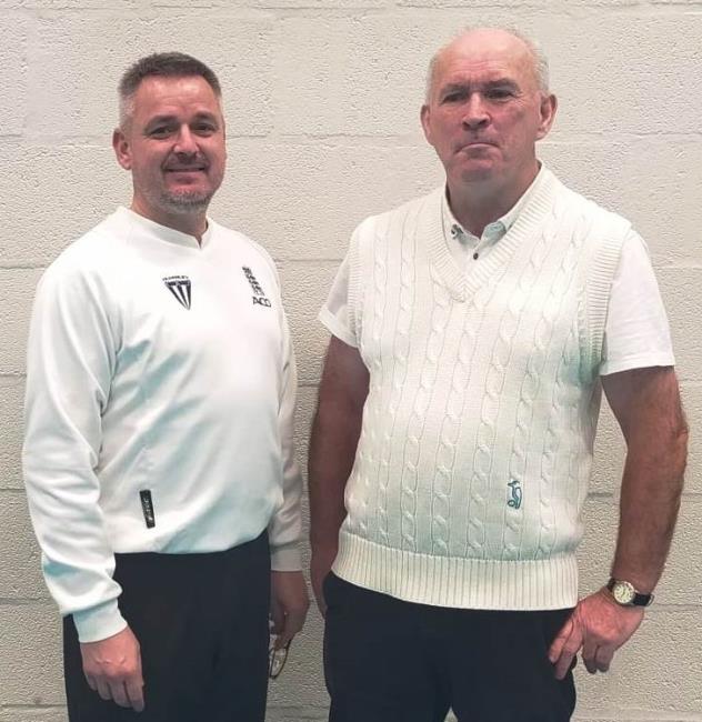  Neill Crawshaw and Rob Bellerby - umpires on the night